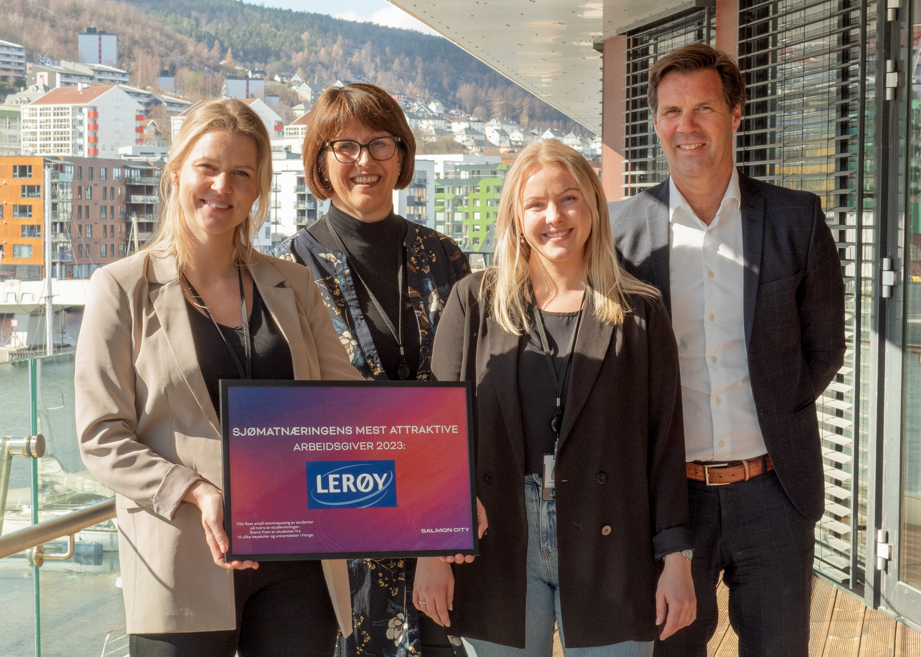 Talent Manager Liv-Ane Engelsen, CHRO Siren Grønhaug, Project Coordinator Andrea Skråmestø, og CEO Henning Beltestad.