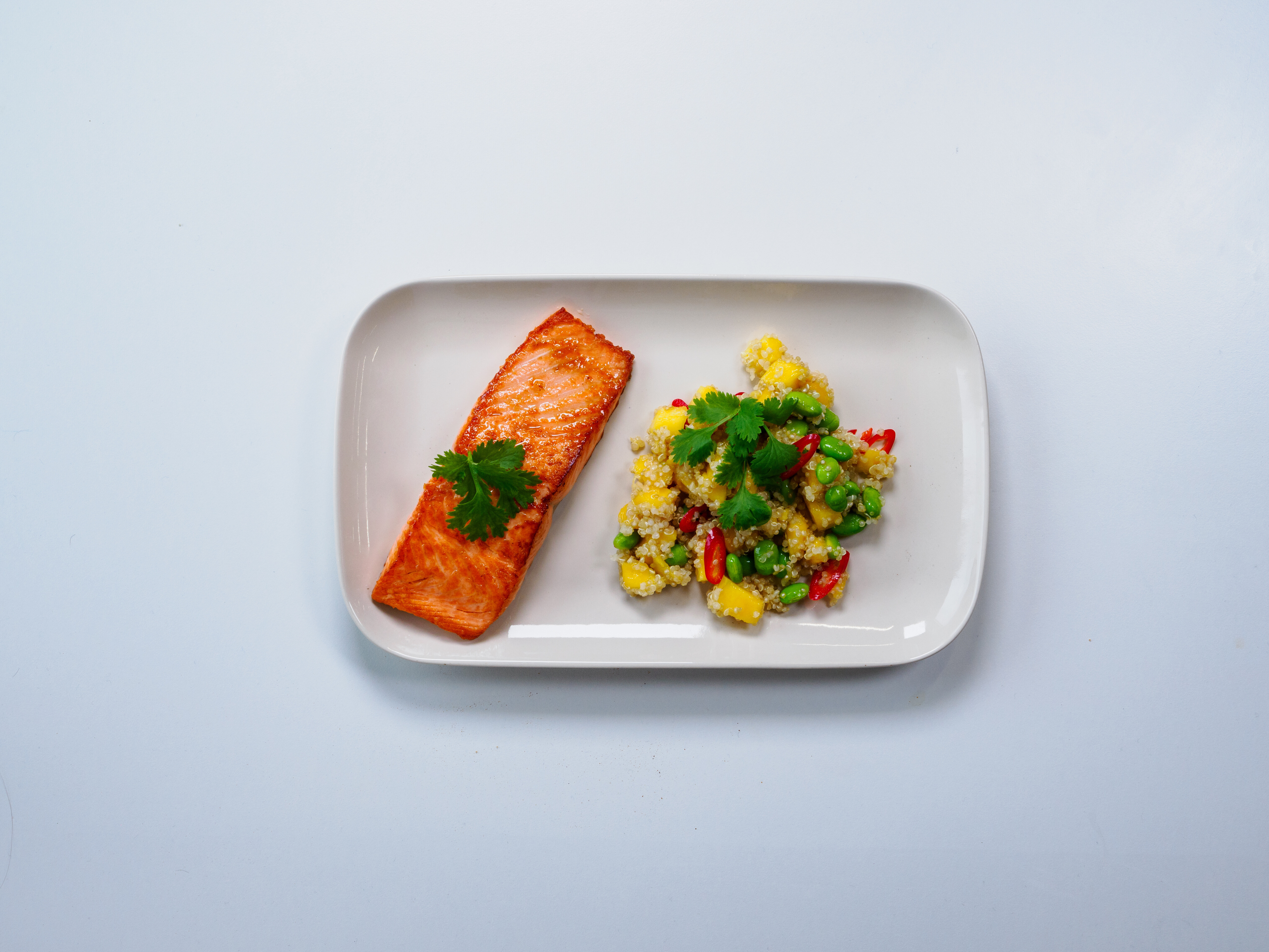 Ørret med mangosalat